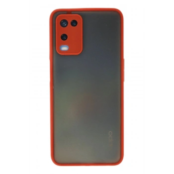 Oppo A54 4G Kılıf Montreal Silikon Kapak - Kırmızı