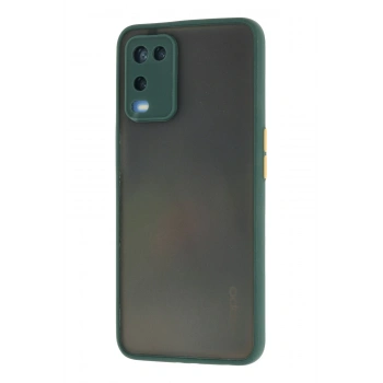 Oppo A54 4G Kılıf Montreal Silikon Kapak - Yeşil