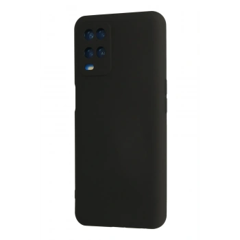 Oppo A54 4G Kılıf Nano içi Kadife Silikon - Siyah