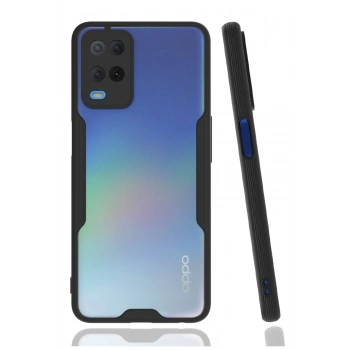 Oppo A54 4G Kılıf Platin Silikon - Siyah