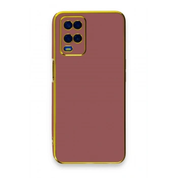 Oppo A54 4G Kılıf Volet Silikon - Kırmızı