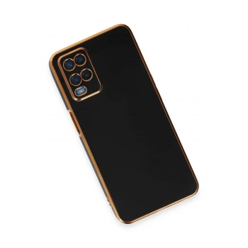 Oppo A54 4G Kılıf Volet Silikon - Siyah
