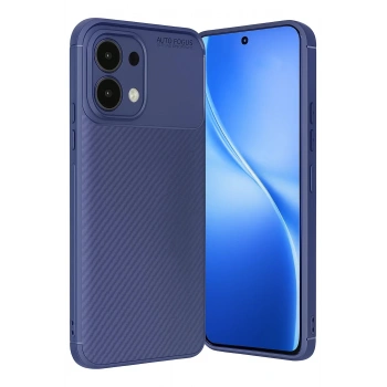 Oppo A6 Pro 4G Auto Focus Karbon Kapak - Lacivert