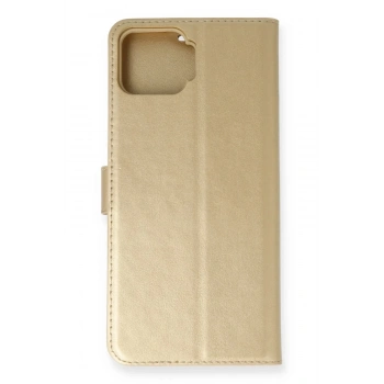 Oppo A73 Kılıf Trend S Plus Kapaklı Kılıf - Gold