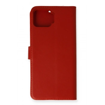 Oppo A73 Kılıf Trend S Plus Kapaklı Kılıf - Kırmızı