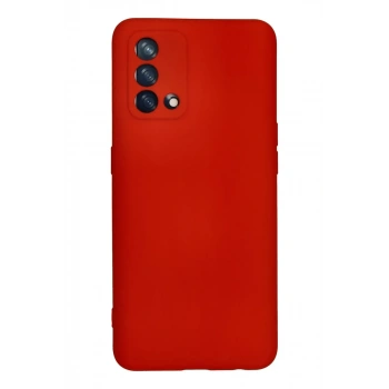 Oppo A74 4G Kılıf Nano içi Kadife Silikon - Kırmızı