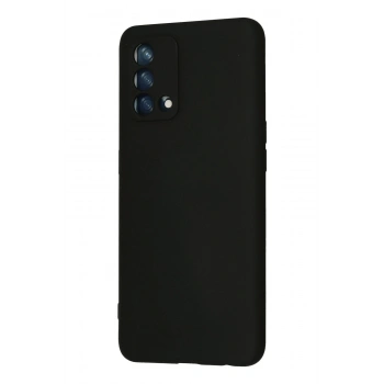 Oppo A74 4G Kılıf Nano içi Kadife Silikon - Siyah