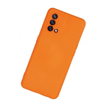 Oppo A74 4G Kılıf Nano içi Kadife Silikon - Turuncu