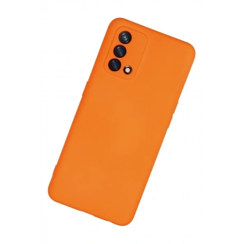 Oppo A74 4G Kılıf Nano içi Kadife Silikon - Turuncu