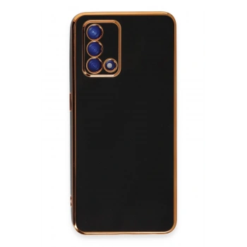 Oppo A74 4G Kılıf Volet Silikon - Siyah