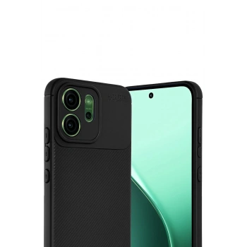 Oppo Reno 14F Auto Focus Karbon Kapak - Siyah