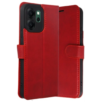 Oppo Reno 14F Trend S Plus Kapaklı Kılıf - Kırmızı