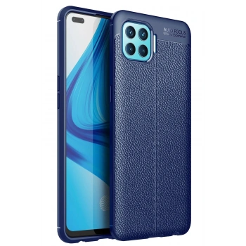 Oppo Reno 4 Lite Kılıf Auto Focus Kapak - Lacivert