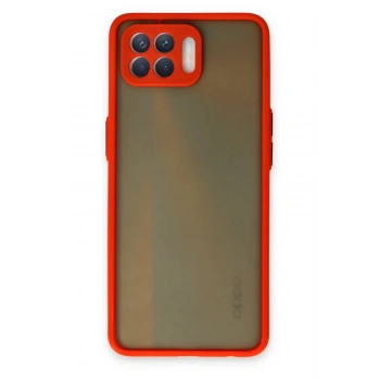 Oppo Reno 4 Lite Kılıf Montreal Silikon Kapak - Kırmızı