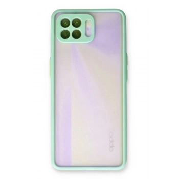 Oppo Reno 4 Lite Kılıf Montreal Silikon Kapak - Turkuaz
