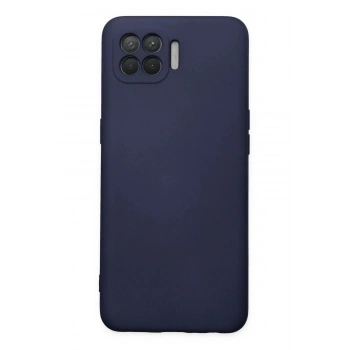 Oppo Reno 4 Lite Kılıf Nano içi Kadife Silikon - Lacivert