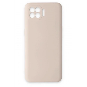 Oppo Reno 4 Lite Kılıf Nano içi Kadife Silikon - Pudra