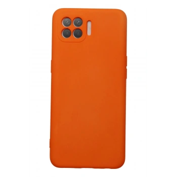 Oppo Reno 4 Lite Kılıf Nano içi Kadife Silikon - Turuncu