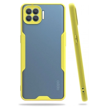 Oppo Reno 4 Lite Kılıf Platin Silikon - Sarı