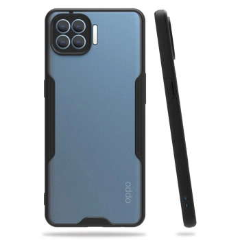 Oppo Reno 4 Lite Kılıf Platin Silikon - Siyah