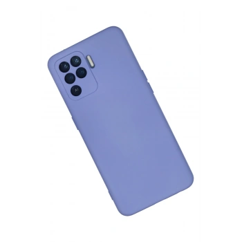 Oppo Reno 5 Lite Kılıf Nano içi Kadife Silikon - Lila