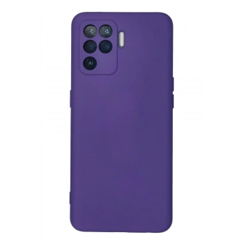 Oppo Reno 5 Lite Kılıf Nano içi Kadife Silikon - Mor