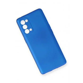 Oppo Reno 5 Pro Kılıf First Silikon - Mavi