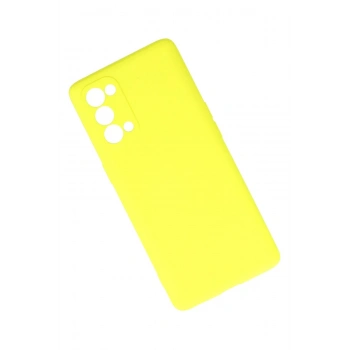 Oppo Reno 5 Pro Kılıf First Silikon - Sarı