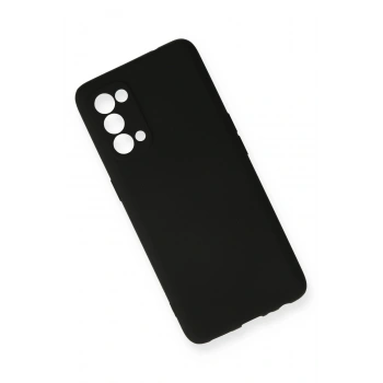 Oppo Reno 5 Pro Kılıf First Silikon - Siyah