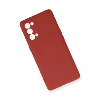 Oppo Reno 5 Pro Kılıf Nano içi Kadife Silikon - Kiremit
