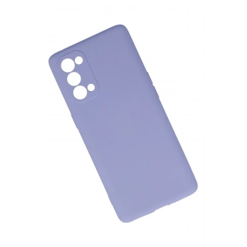 Oppo Reno 5 Pro Kılıf Nano içi Kadife Silikon - Lila