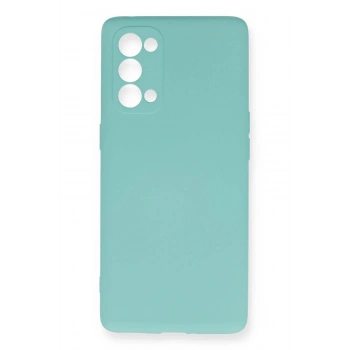 Oppo Reno 5 Pro Kılıf Nano içi Kadife Silikon - Turkuaz