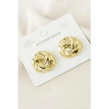 Örgü Şekilli Plastik Küpe