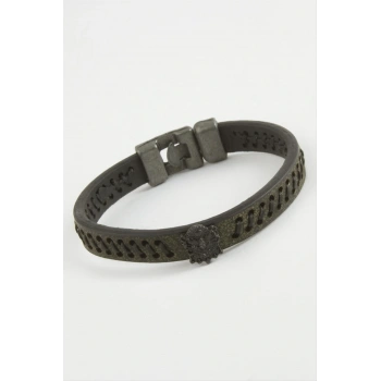 Osmanlı Bayrağı Kaliteli Suni Deri Bileklik