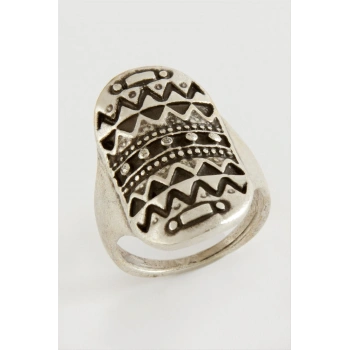 Osmanlı İşlemeli Metal Yüzük