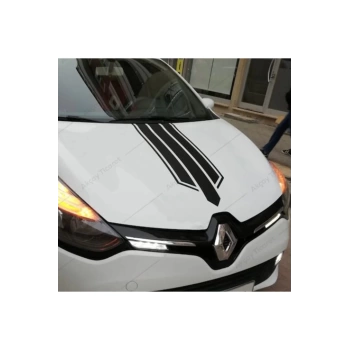 Oto Kaput Şerit Sticker Siyah 60*25 Cm