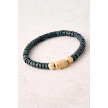 Oval Bambu Ahşap Bileklik 8 mm