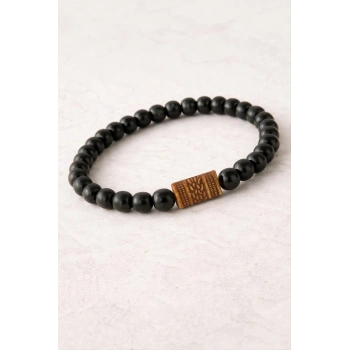 Oval Bambu Ahşap Bileklik 8 mm