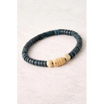 Oval Bambu Ahşap Bileklik 8 mm