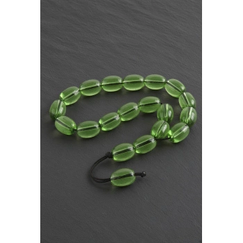 Oval Cam Taş Tesbih 10*13 mm