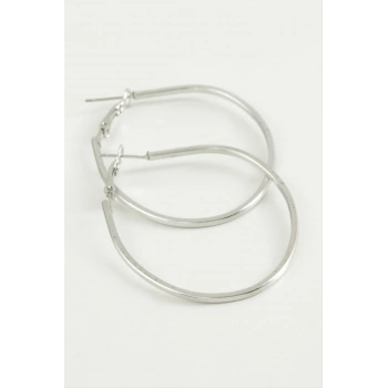 Oval Halka Küpe 4,5 cm