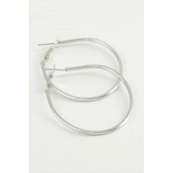 Oval Halka Küpe 4,5 cm