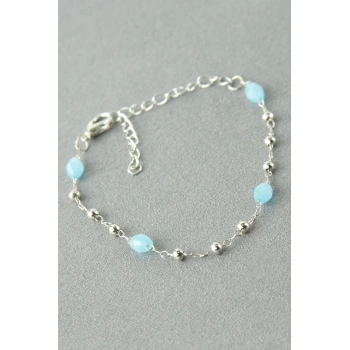 Oval Kristal Taşlı Bileklik
