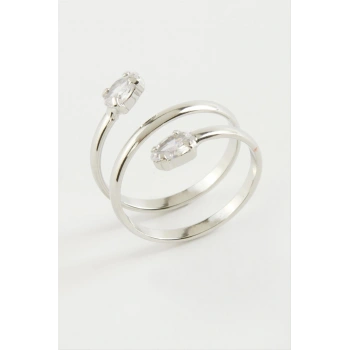 Oval Zirkon Taşlı Yüzük