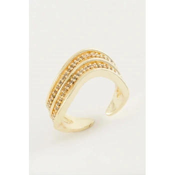 Oval Zirkon Taşlı Yüzük