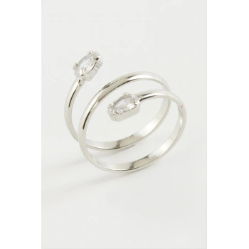 Oval Zirkon Taşlı Yüzük
