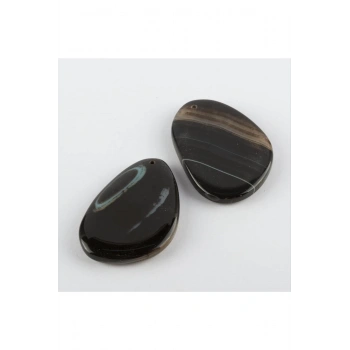 Özel Kesim Doğaltaş Plaka Akik Kolye Ucu