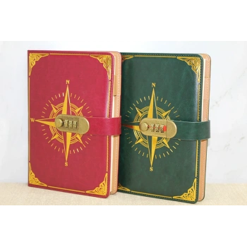 Özel Tasarım Şifreli Deri Defter