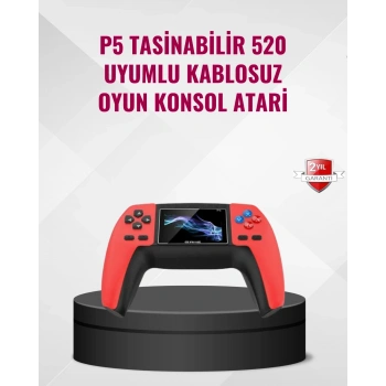 P5 Retro Gamepad 520 Oyunlu Taşınabilir Oyun Konsolu