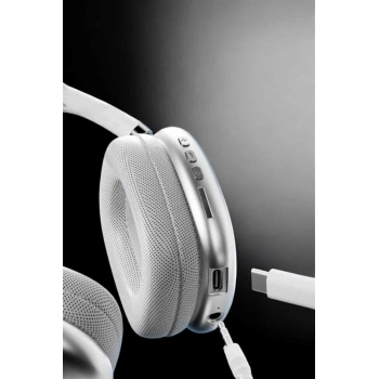 P9 Air Max Kablosuz 5.0 Mikrofonlu Bluetooth Kulaklık Beyaz Yüksek Ses Kaliteli
